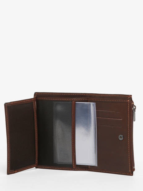 Portefeuille Met Portemonnee Oil Leder Etrier Bruin oil EOIL619 ander zicht 2